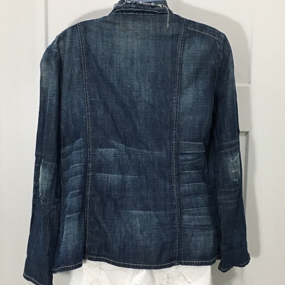 babakul Kensie Denim blazer NWT size Medium - Picture 4 of 7